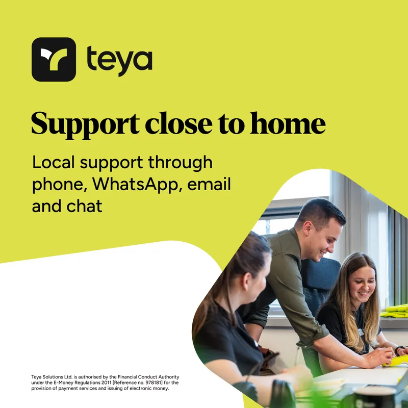Teya UK support team