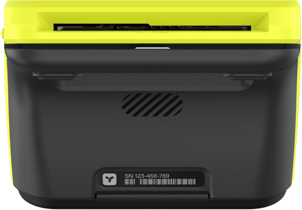 Teya Pro receipt printer, paper compartment open